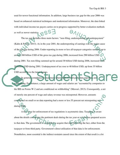 Discussion of the tax gap and what IRS is doing to close it