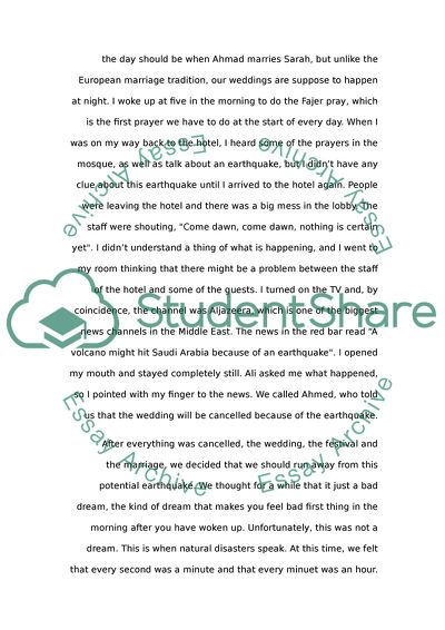 When Disaster Starts