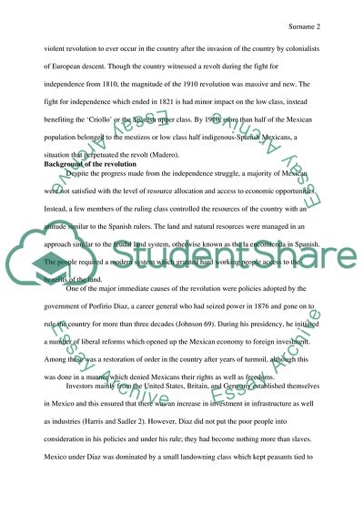 The Mexican Revolution of 1910