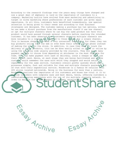 Essay about customer relationship management