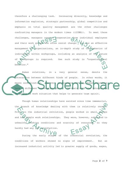 Human Behavior in Organizations