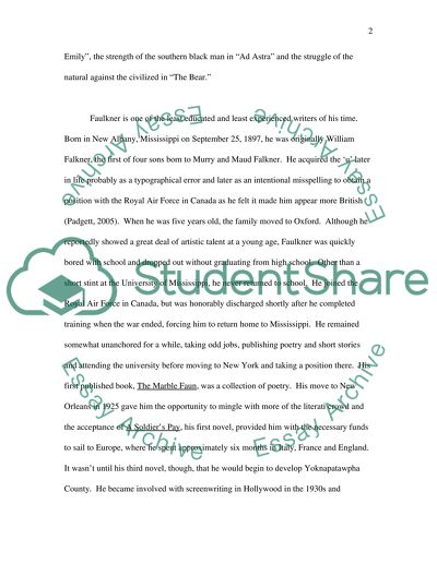 William Faulkner: the Author and His Works