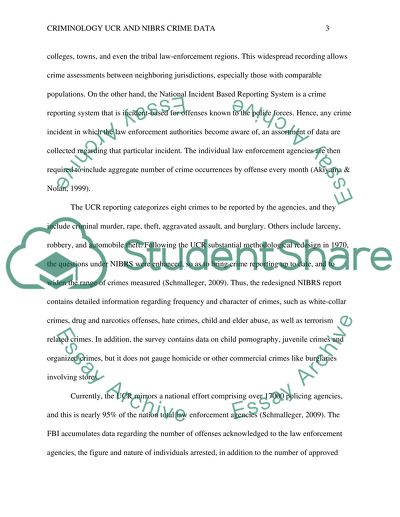 The Uniform Crime Reporting