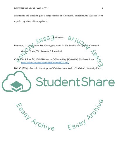 Analysis of the 2013 Decision Regarding the Defense of Marriage Act (DOMA)