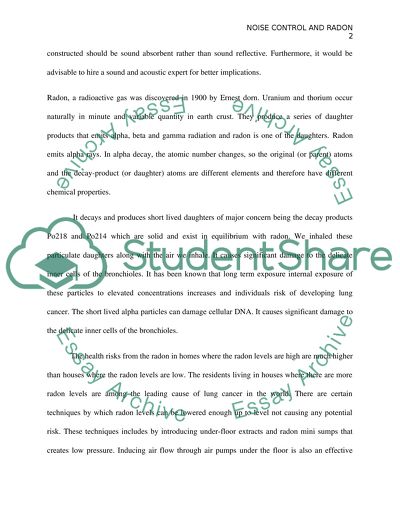 Noise Control/Radon