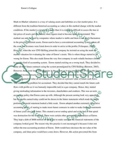 Enrons Collapse and Ethical Framework