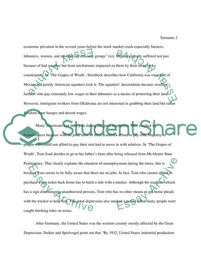 Analyze life in America during the Great Depression as depicted in the works of John Steinbeck