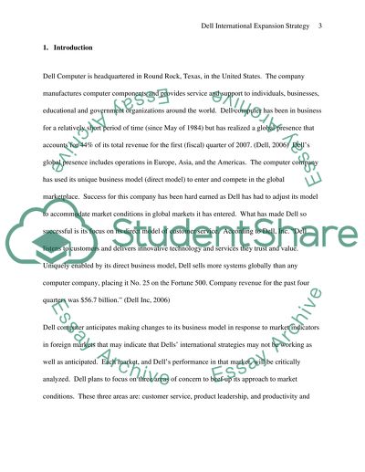 Strategic managemt internation expansion strategy