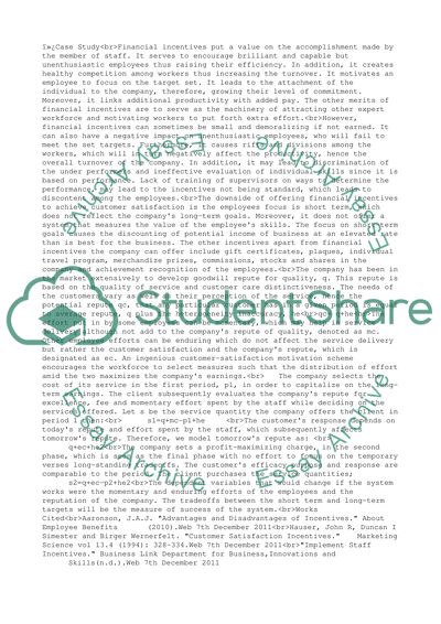 Financial Incentives