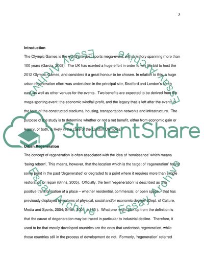 The Influence of the Olympics 2012