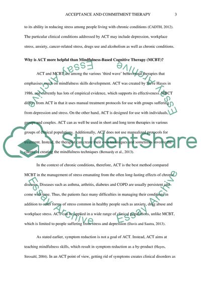 Acceptance and Commitment Therapy