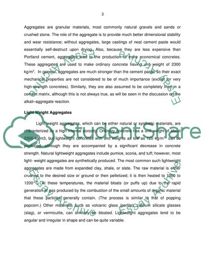 Concrete Constituent and Mix Design