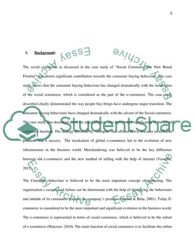 Consumer Behaviour on Facebook