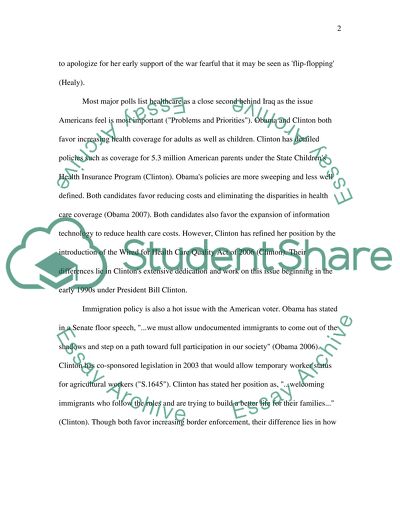 Clinton vs Obama: Campaign 2008