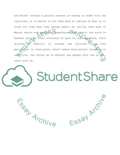 Elements of Violence in Comics and Stories