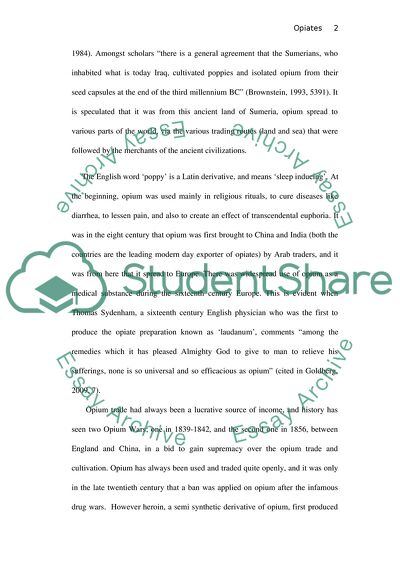 Brief History of Opiates, Opioid Peptides, and Opioid Receptors