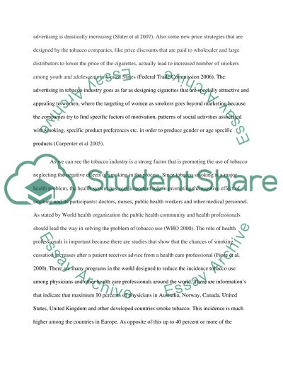 Tobacco Smoking among Nursing Students