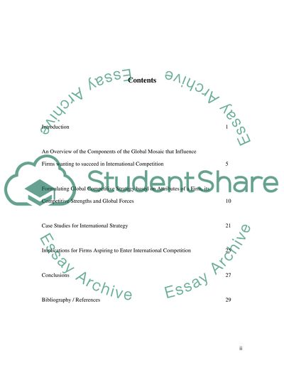 Globalization and Competitive Advantage