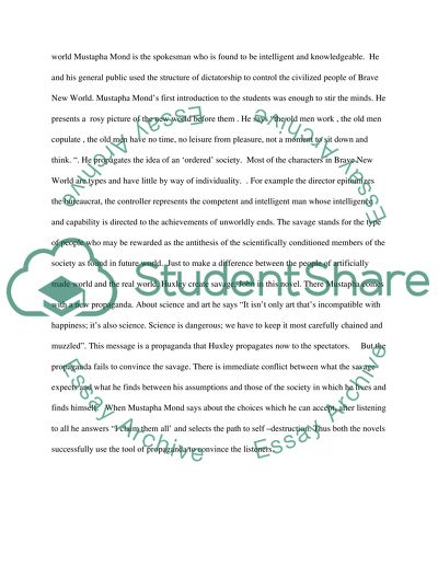 The Principles and Objectives Discussed in Brave New World and Animal Farm