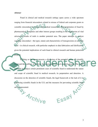 Causes of Scientific Fraud in Clinical Research