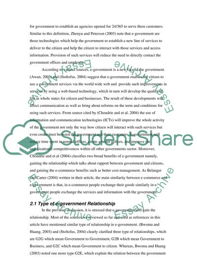 Electronic government