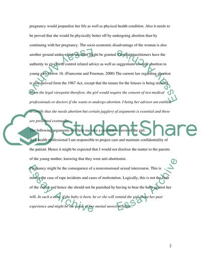 Abortion Case Analysis