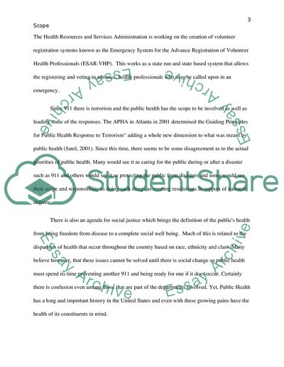 Scope and Functions of Public Health