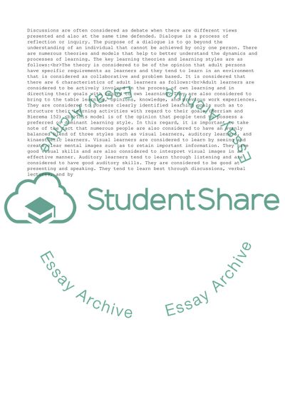 Human Resource Development - Understanding Learning Theories and Learning Styles