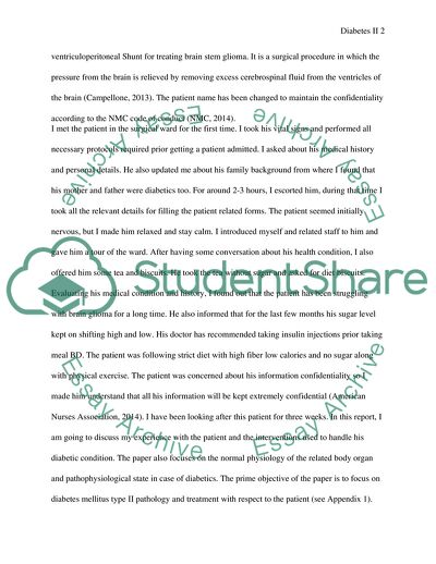 Diabetes Mellitus Type II Case