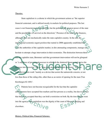 The Volatility of Capitalism as a Financial Scheme