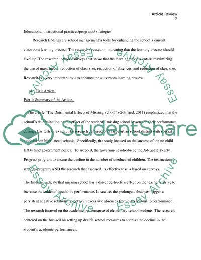 School Managements Tools for Enhancing the Schools Current Classroom Learning Process