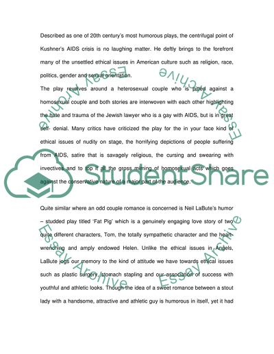 The Role of Theatre and Ethics