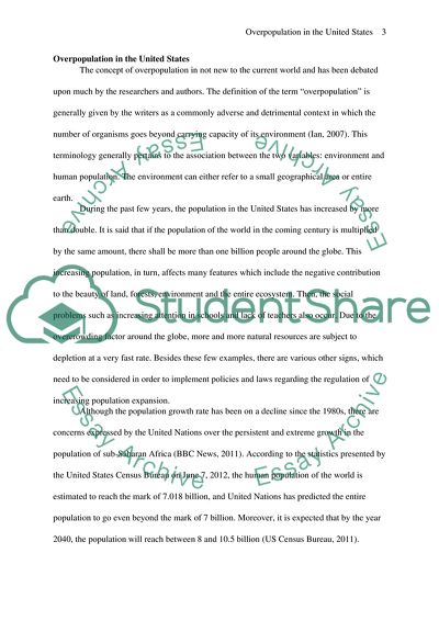 overpopulation essay 400 words