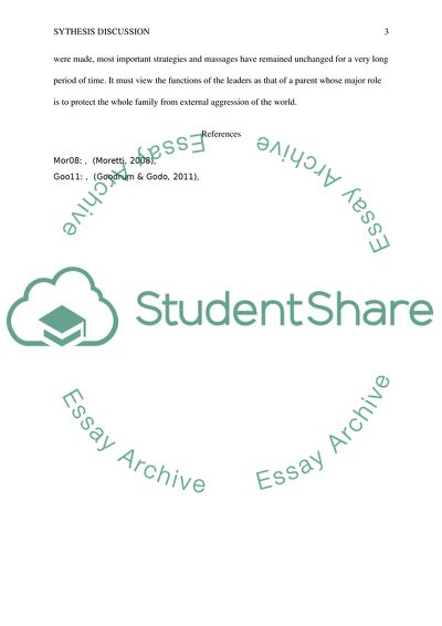 Synthesis Discussion