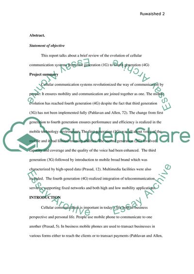 1G to 4G Cellular Communication System