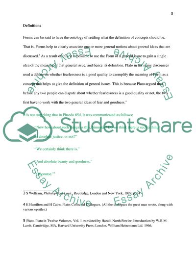 Form and How It Relates to Particulars