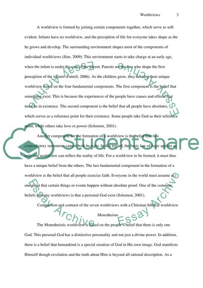 Worldviews and Its Formation