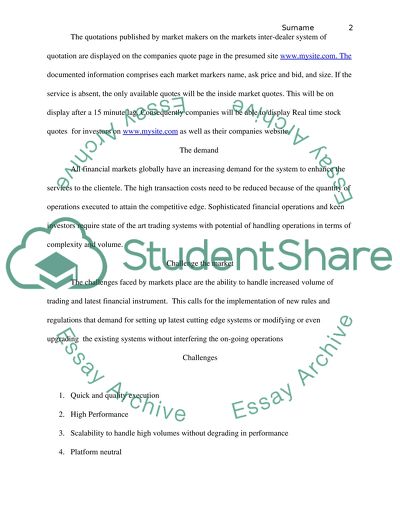 Web-Based App: Stock Market Prices