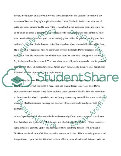 Lesson from Pride and Prejudice