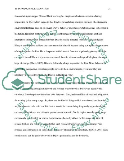 A Psychological Evaluation of Djay in the Movie