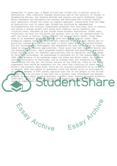 Belize Chocolate Goes Green