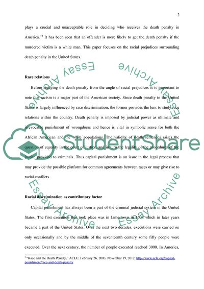 Race and the Death Penalty