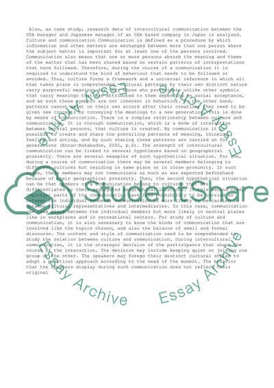 Cross-cultural communication