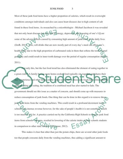 Removal of junk foods from vending machines