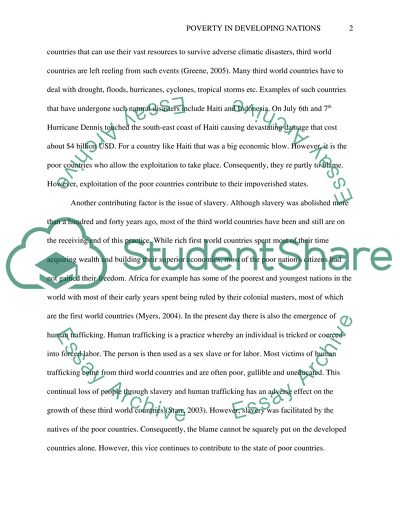 Poor Nations Are Poor Because the First World Is Rich