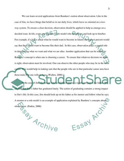 Behavioral theory and Social cognitive (learning) theory and Behavioral concept paper