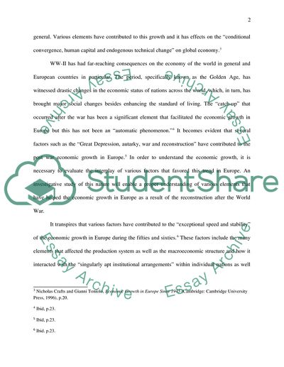 Impact of World War II on Post-War Europe