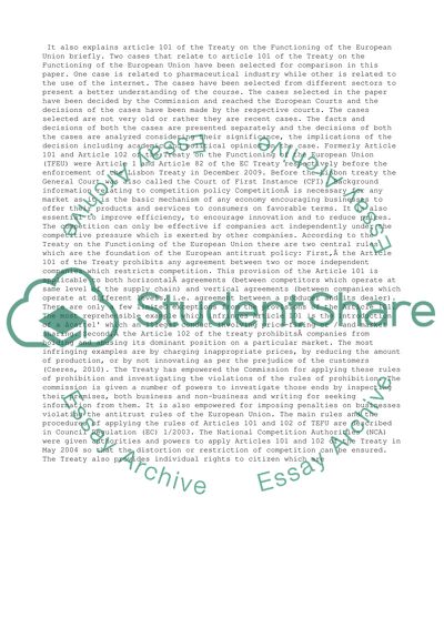 The Treaty On The Functioning Of The European Union