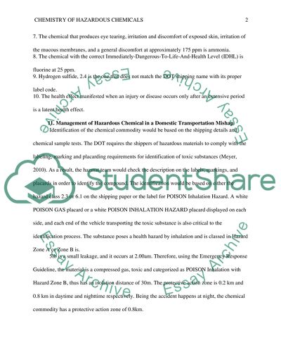 Hazardous Materials to the First Responders: the General Public