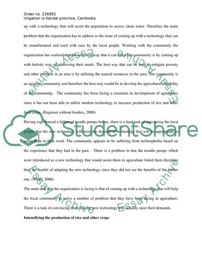 New Irrigation Technology in Kandal Province Cambodia